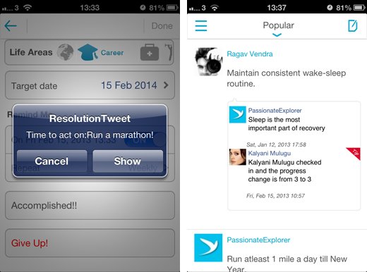 resolutiontweetscreens2 ResolutionTweet: This app helps you set new goals and actually achieve them