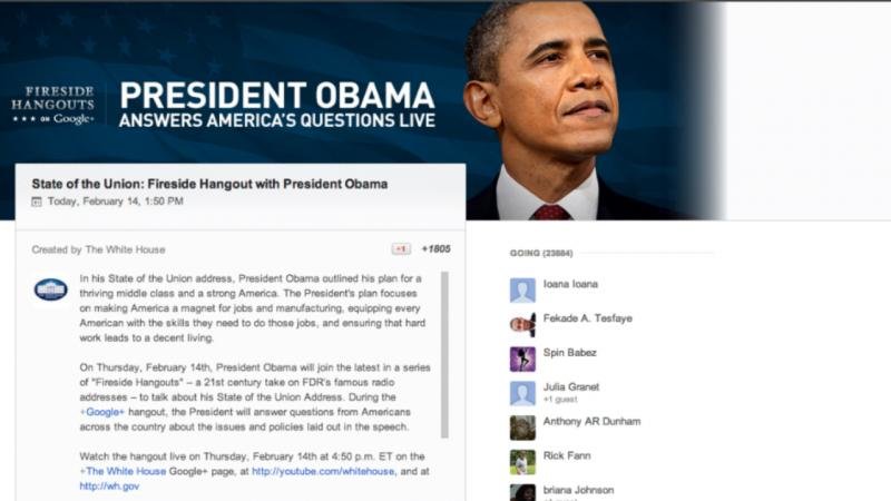 Obama To Hold "Fireside Hangout" On State of the Union Address