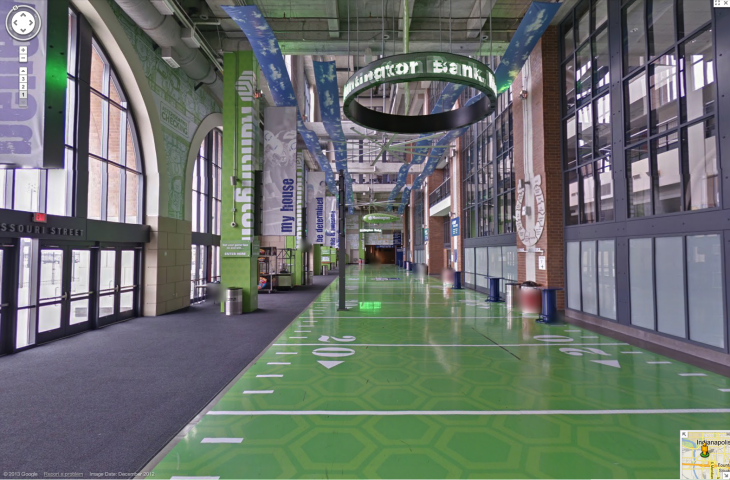 Concourse streetlevel3 730x480 Google Maps hosts its first NFL arena with a 360 degree look at the Indianapolis Colts stadium