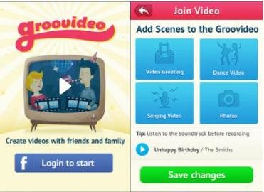 Groovideo: This app helps you collaborate with friends to create videos for special occasions