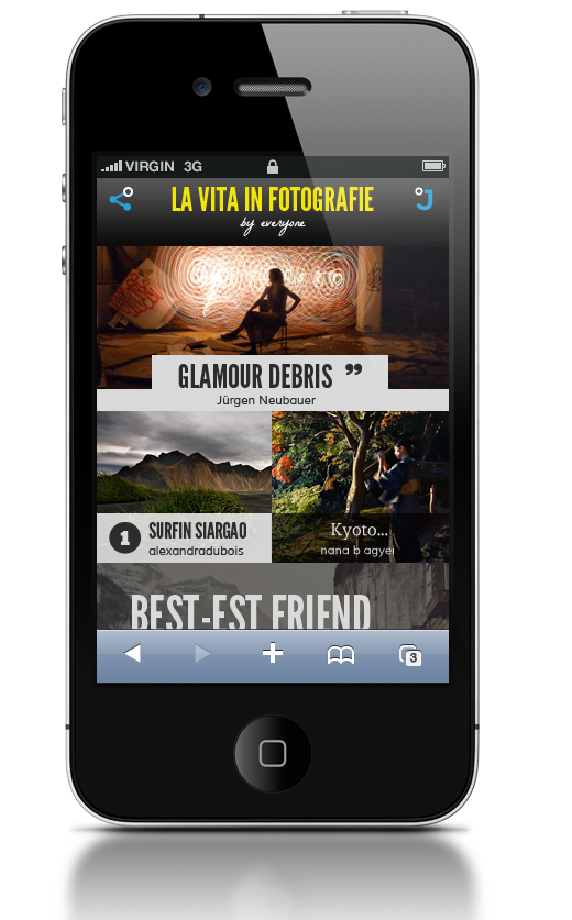 jux iphone gallery1 Jux: Beautiful, cross platform blogging comes to the iPhone