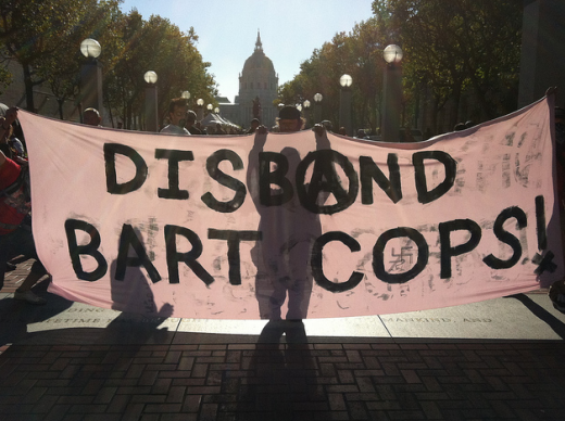 Anonymous protesters go after BART. This time OFFline. [Video & Photos]