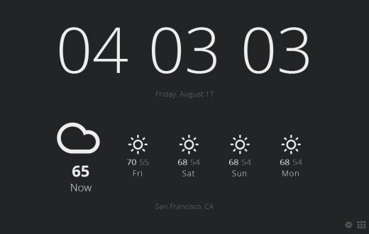 2012 08 17 16h03 04 520x330 Use Chrome? Meet Currently, an extension that turns your new tabs into weather displaying clocks