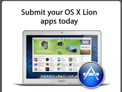 Mac App Store now open for OS X Lion app submissions