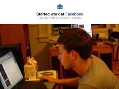 mark zuckerberg facebook timeline