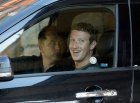 Mark Zuckerberg in his car