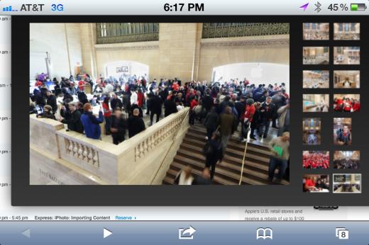 Photo Dec 11 6 17 14 PM 520x346 Apple posts gyro enabled 360 pano view of Grand Central NYC store, viewable on iDevices