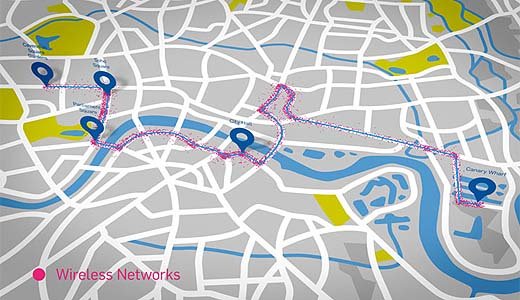 sophosmap520 Sophos goes warbiking to find unsecured Wifi around London