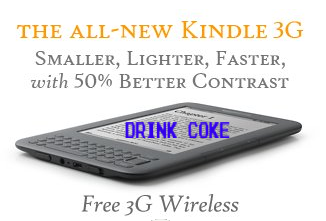Amazon Fires Back With $164 Kindle 3G With Offers