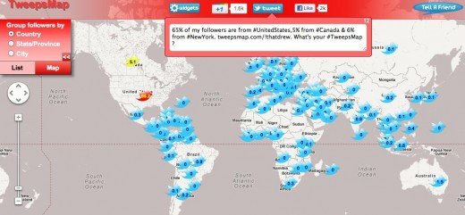 Where in the world are your Twitter followers from? This app will show you
