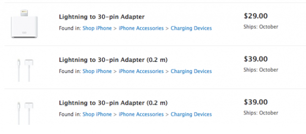 Apple to slowly roll out more Lightning cable options