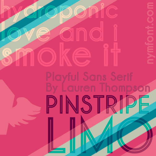 pinstripe limo 7 Beautiful display typefaces you can download right now for free 