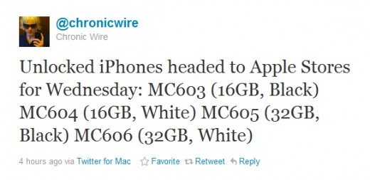 Unlocked iPhone 4 rumored to hit U.S. Apple Stores this week