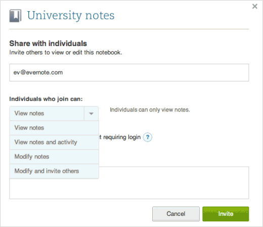 Evernote updates Web, Mac, and Windows apps with new sharing interface, permissions, and re-sharing