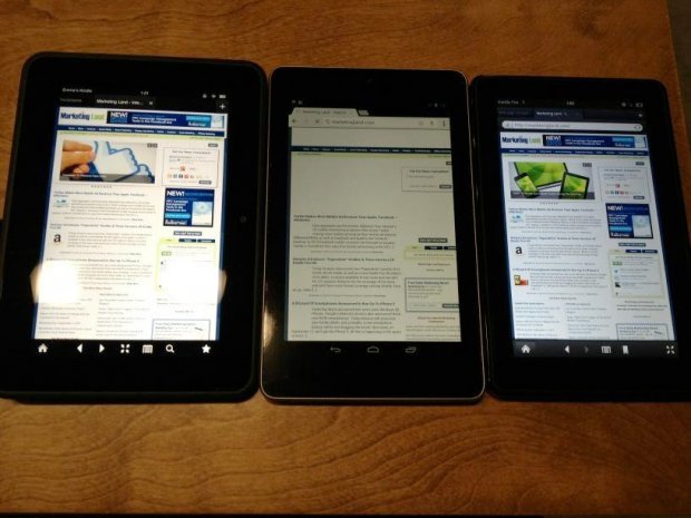 Here’s What The New Kindle Fires Look Like Next To The Nexus 7 (AMZN)