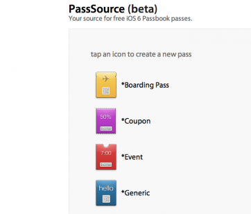 PassSource helps developers create passes for iOS 6 Passbook
