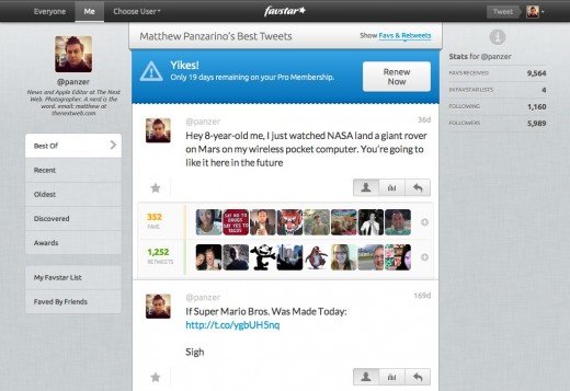 Twitter companion Favstar gets a huge and lovely redesign