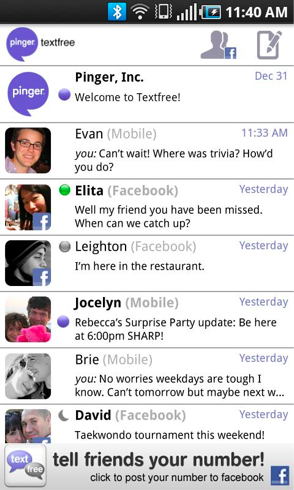 Pinger’s TextFree Surges On Android: User Growth Now Matches iPhone