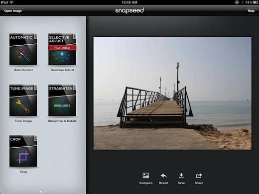 Snapseed for iPad: Photo editing at the swipe of a finger
