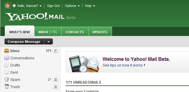 Yahoo’s overhauled e-mail service leaves beta