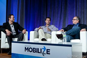 GigaOM Pro Analyst JP Finnell of Mobility Partners, Brian Magierski of Appconomy, and Marc Naddell of NAVTEQ at Mobilize 2011