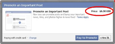facebook promote an important post Facebook expands test for Highlight, lets you pay to push status updates to more friends