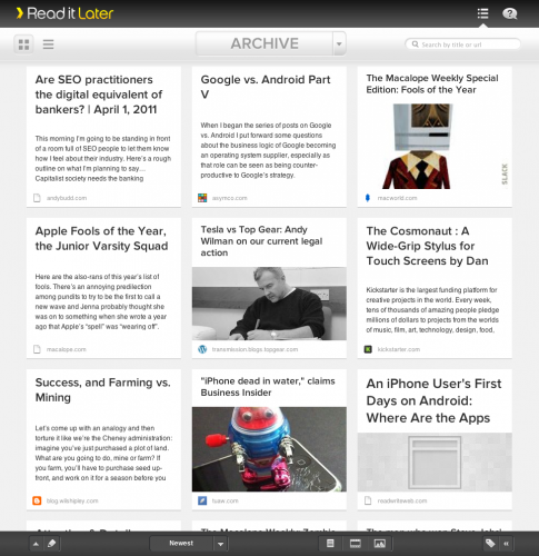 Read it Later gets a hot looking new web app with sorting, filtering, tags and more