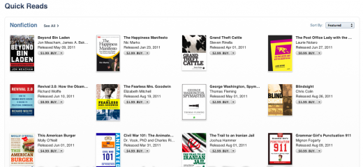 Apple introduces Quick Reads iBooks store section, like Amazon’s Kindle Singles
