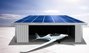 This Electric Plane Is Powered By Its Own By Solar Hangar