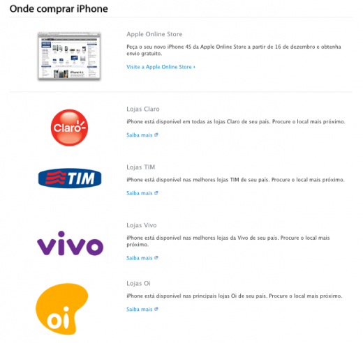 Brazil gets iPhone 4S tomorrow night, price and lack of Siri has retailers jumpy