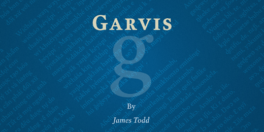 garvis pro 30 Brand new typefaces released last month that you need to know about (September)