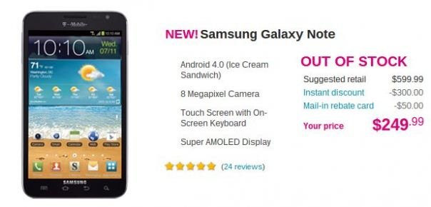That was quick: Galaxy Note II for T-Mobile coming soon?