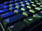 keyboard hacker close-up