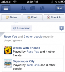 Facebook Opens Mobile News Feed As Viral Channel For Games