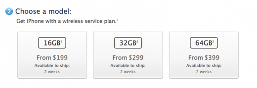 Apple’s iPhone 5 sells out, now showing 2 week shipping times