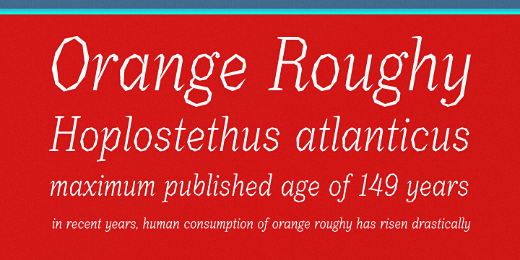 orange roughy 30 Brand new typefaces released last month that you need to know about (September)