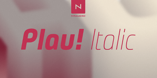 plau italics 30 Brand new typefaces released last month that you need to know about (September)